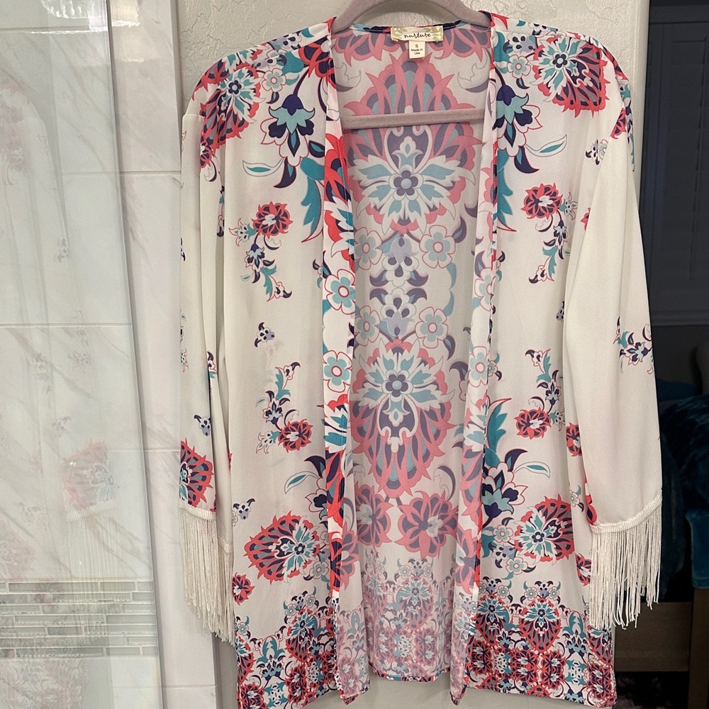 Nurture by Lamaze Pink and Blue Floral Kimono